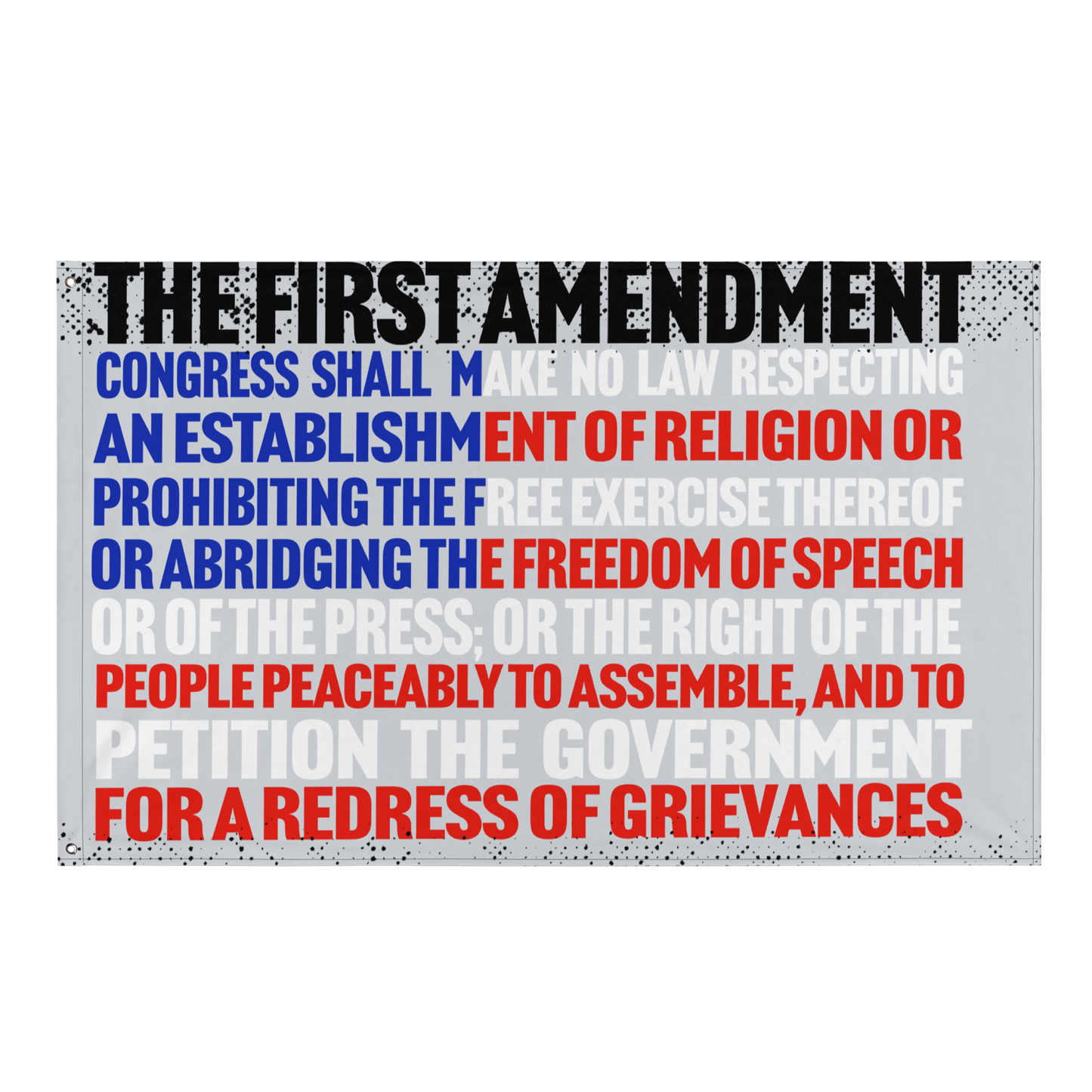 First Amendment Flag- Full Sized Flag 3' x 5'