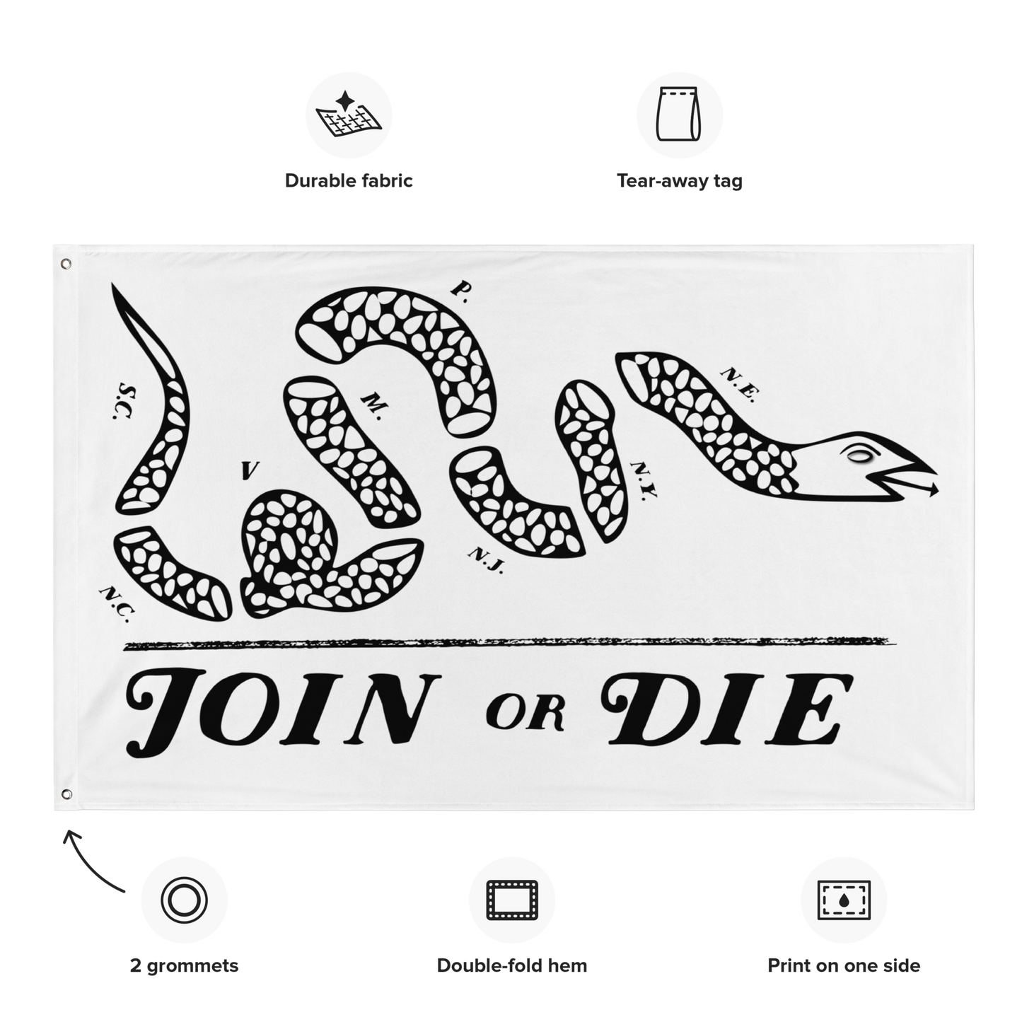 Join Or Die Flag