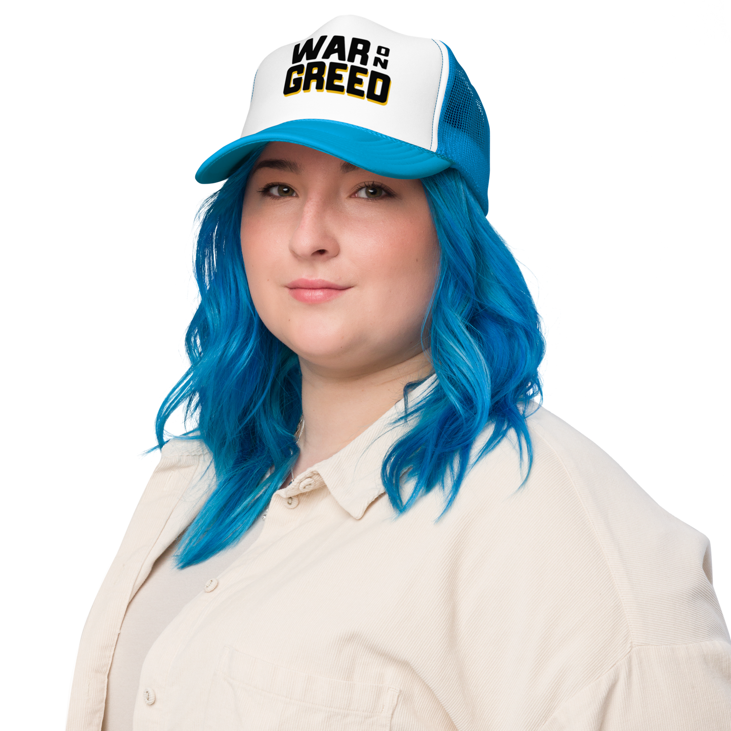 War On Greed Trucker Hat