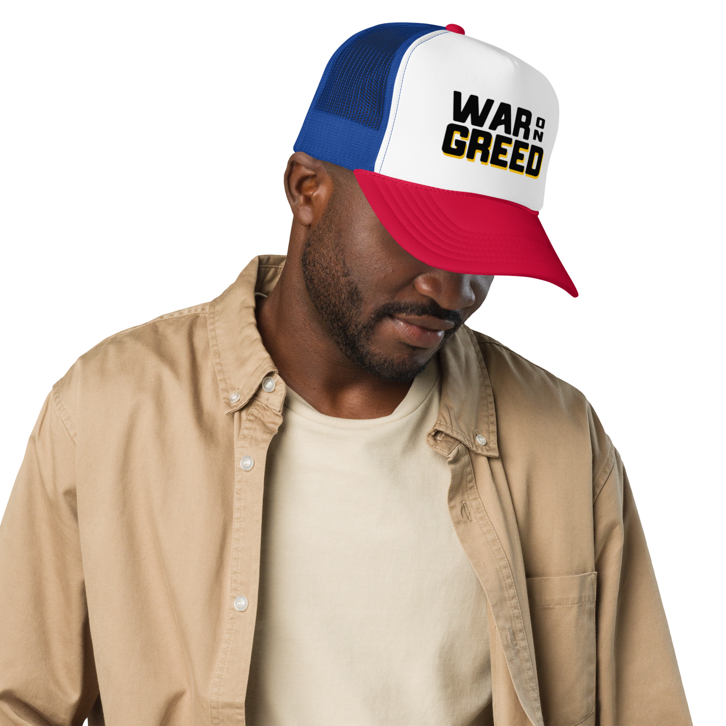 War On Greed Trucker Hat