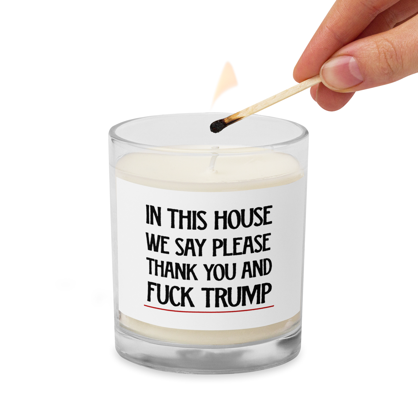 In This House We Say...Meditation Candle