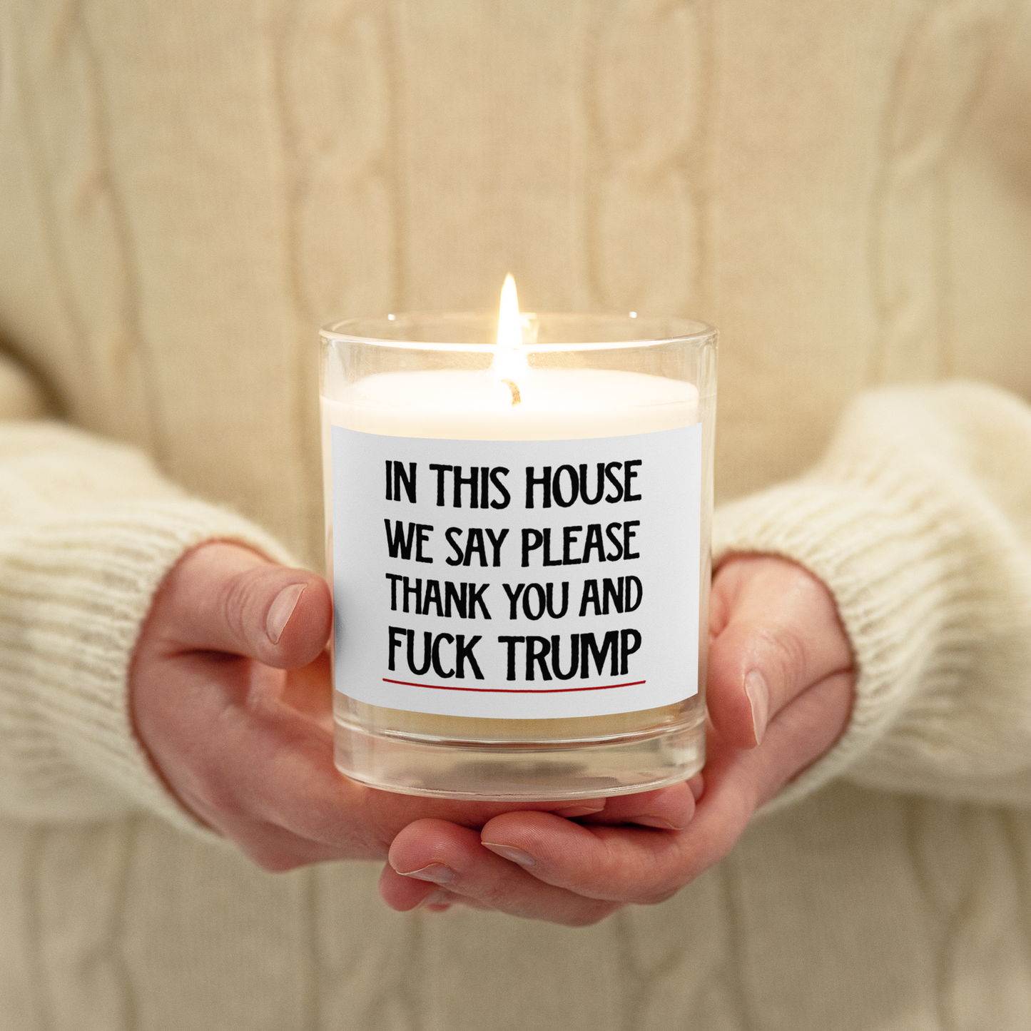 In This House We Say...Meditation Candle