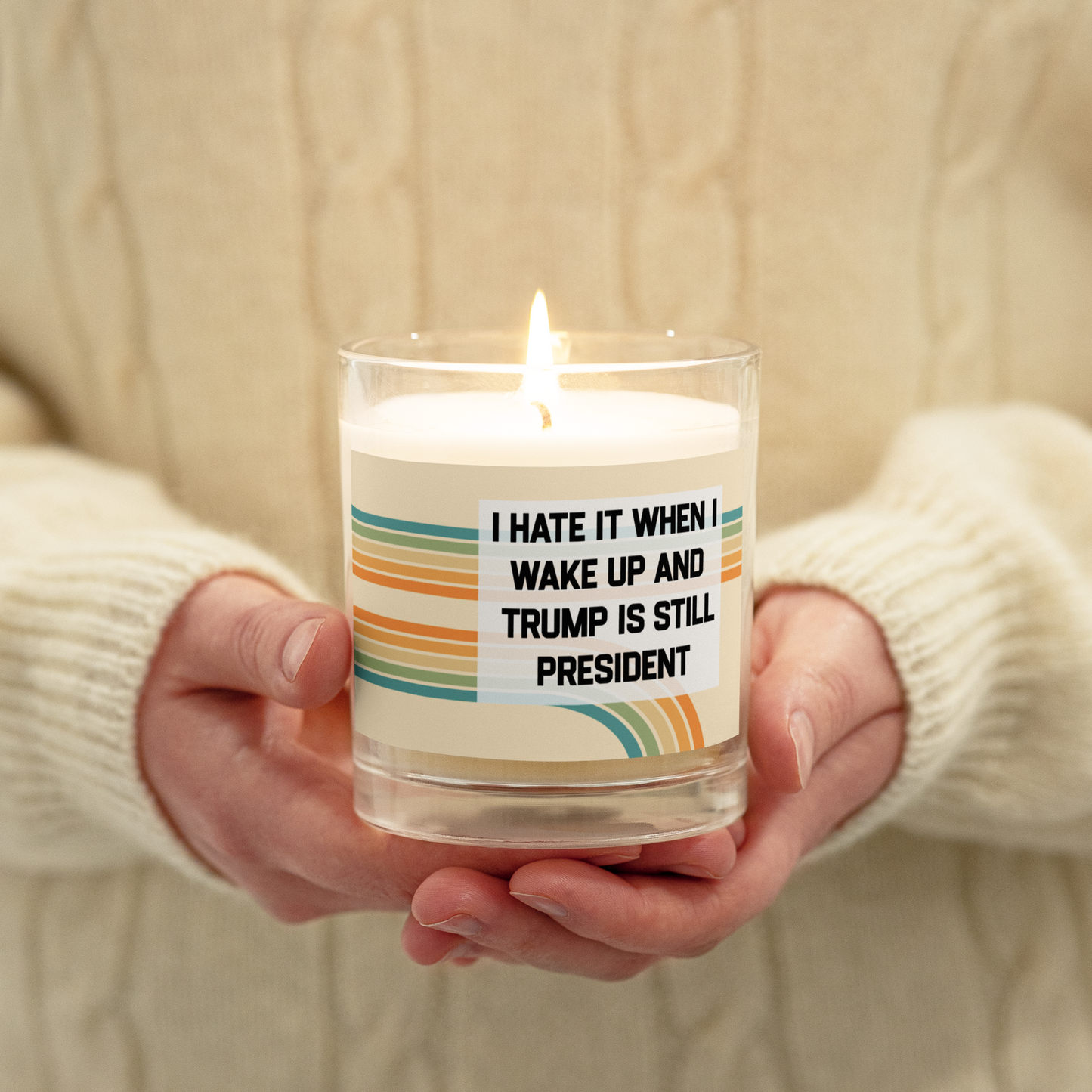 I Hate It When I Wake Up Meditation Candle
