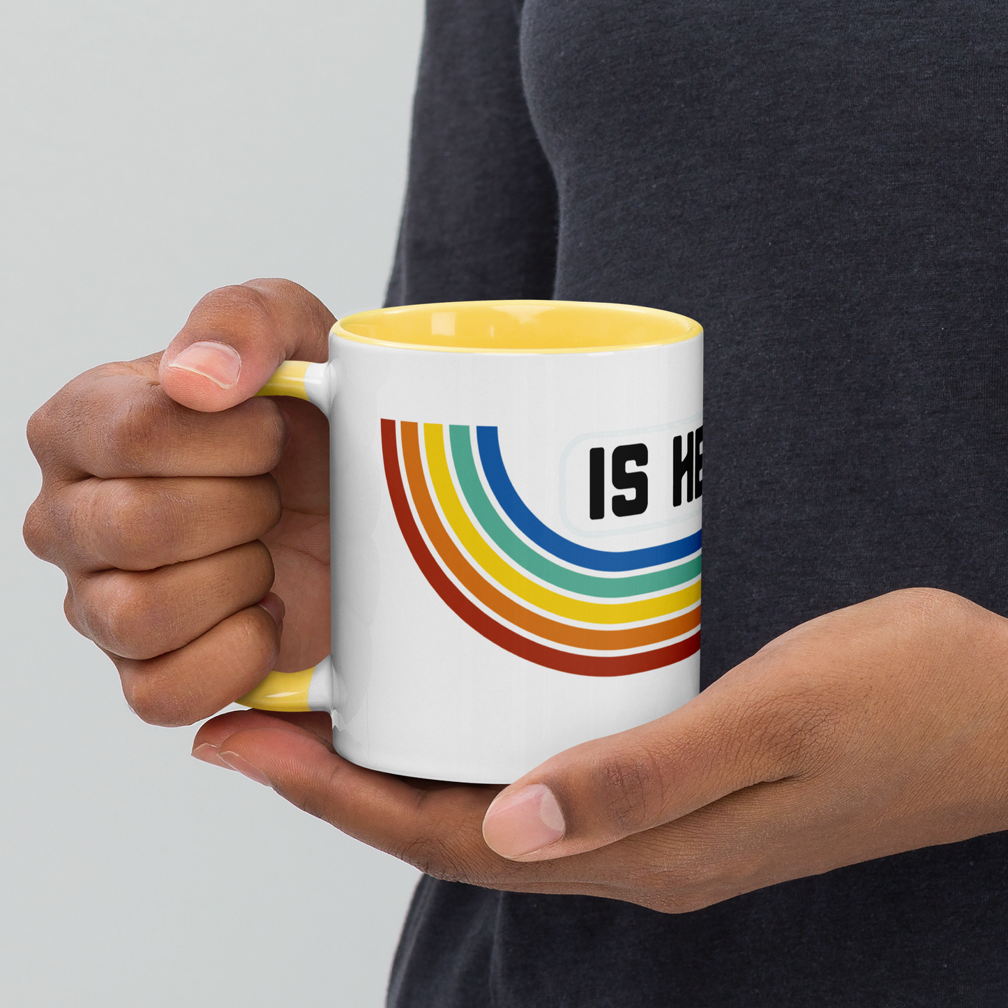 Is He Dead Yet? Rainbow Mug