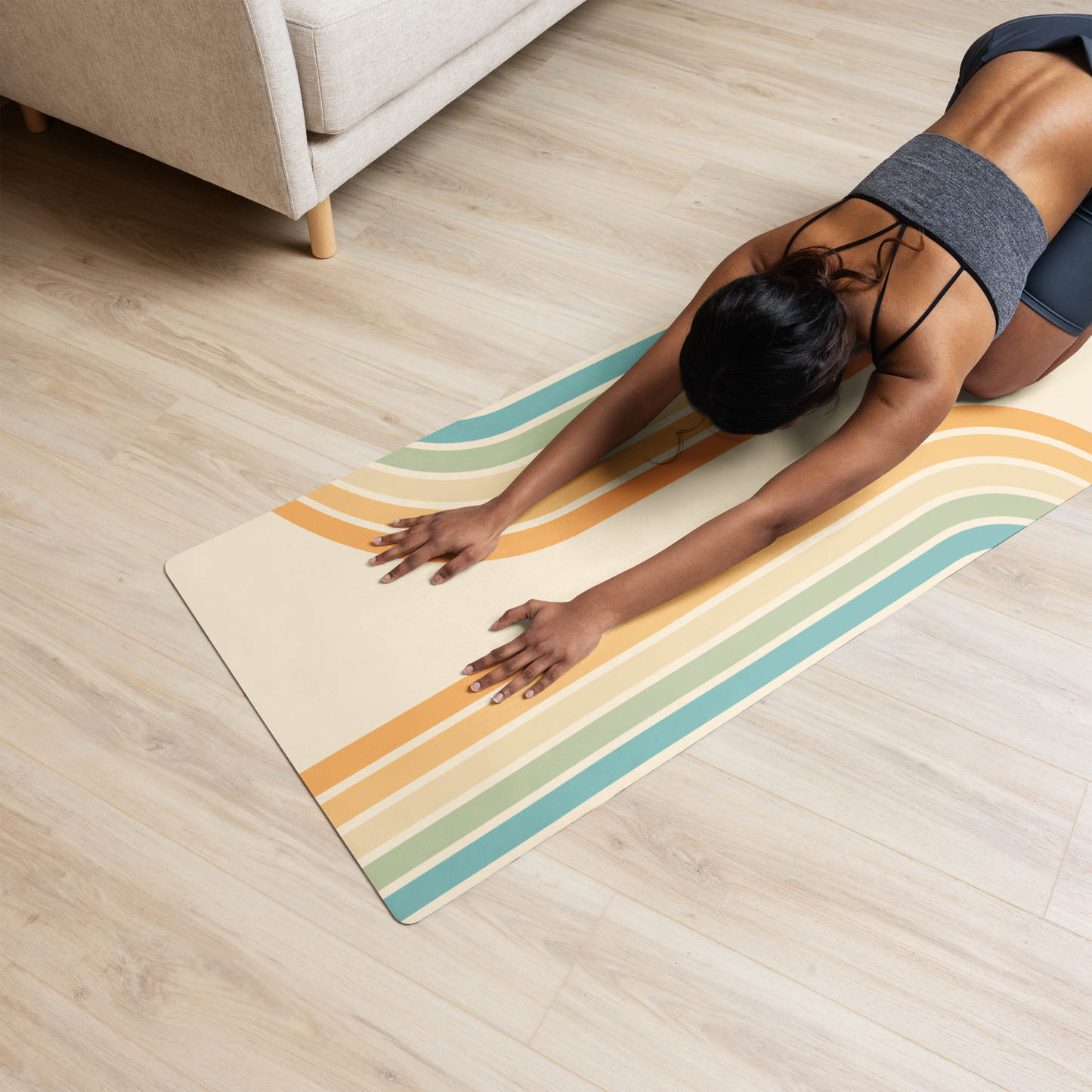 Double Rainbow Yoga Mat