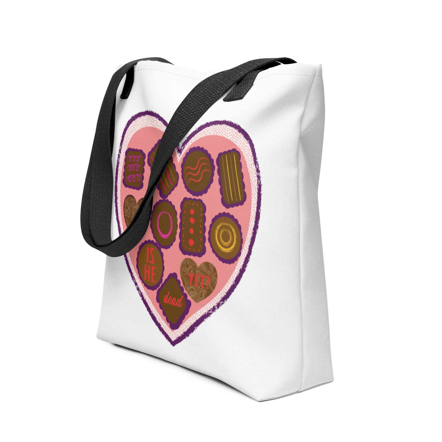 Is He Dead Yet? Valentine Tote bag