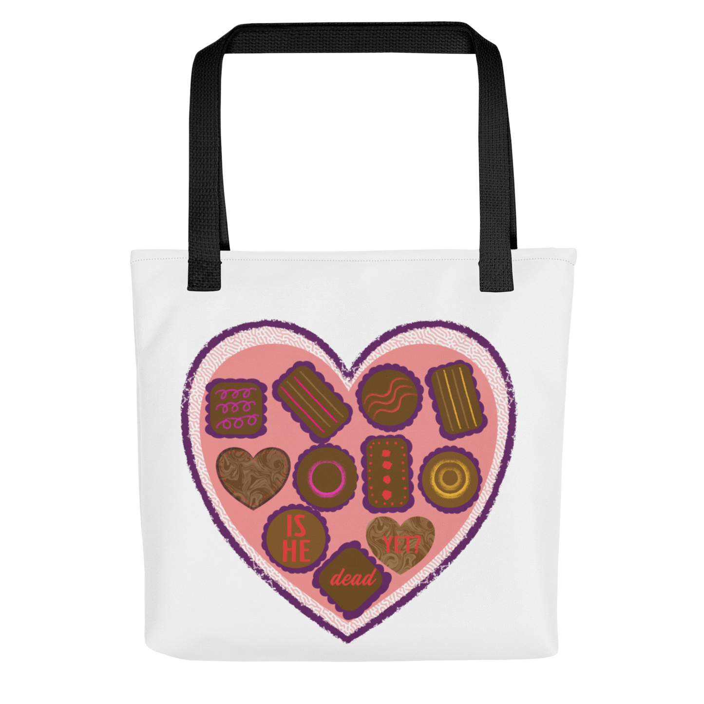 Is He Dead Yet? Valentine Tote bag