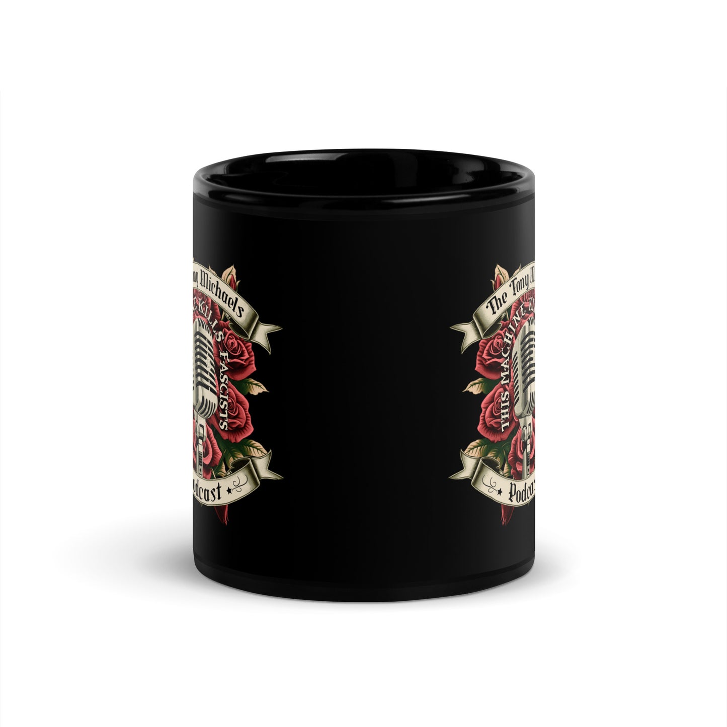 Tattoo Merch Black Glossy Mug