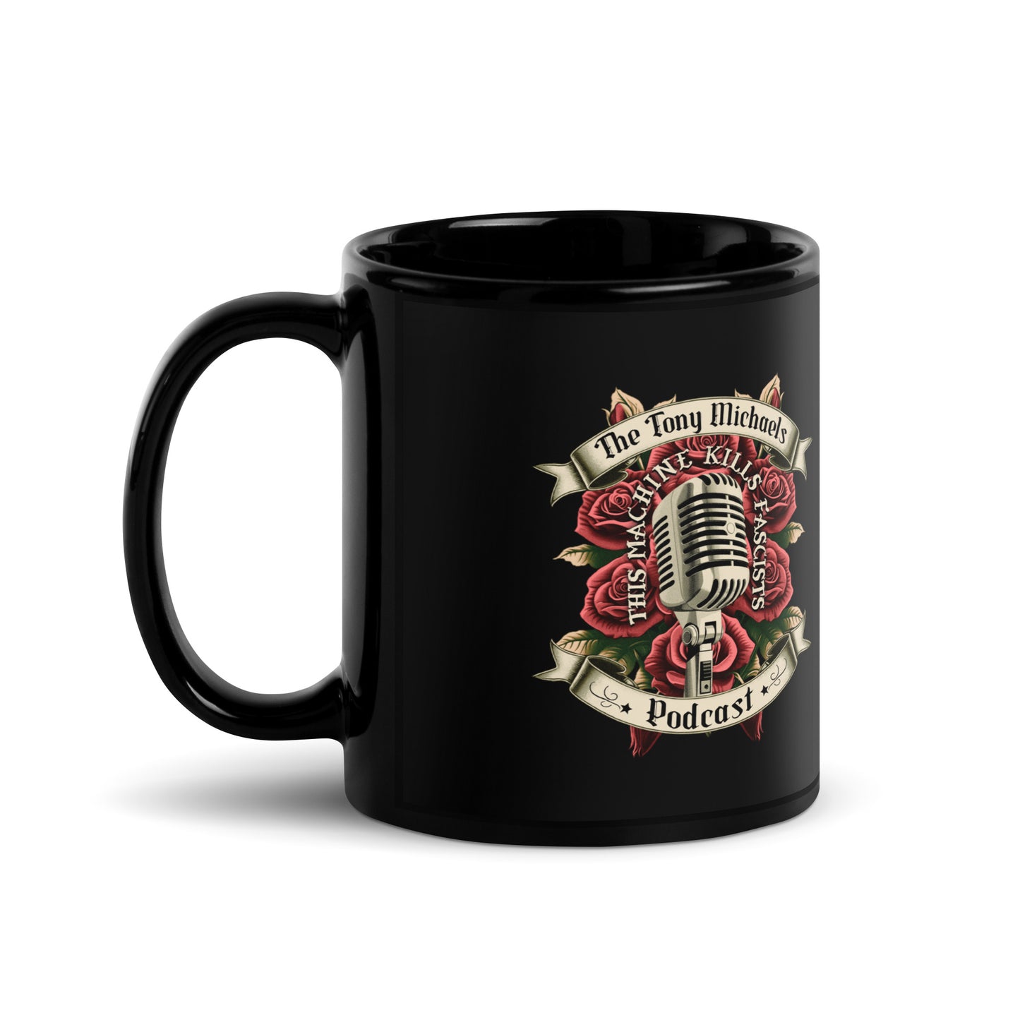 Tattoo Merch Black Glossy Mug