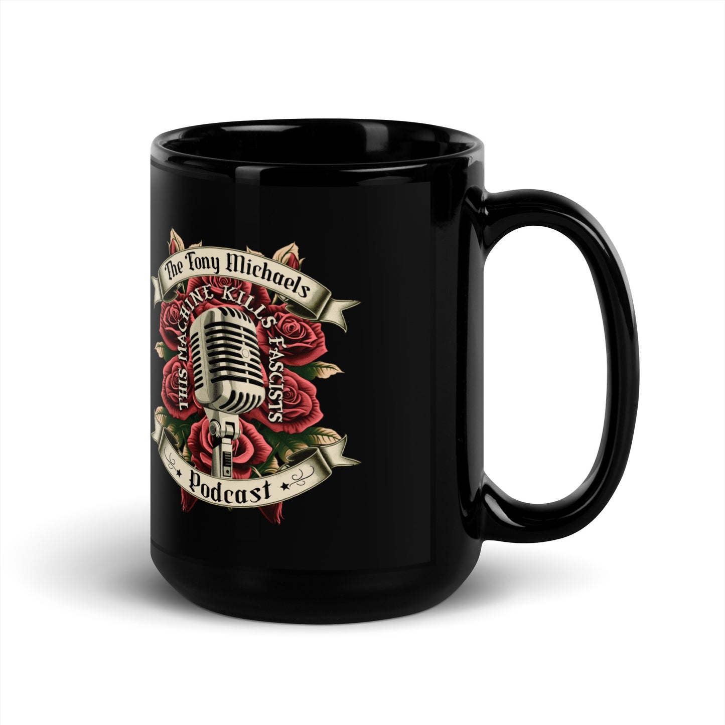 Tattoo Merch Black Glossy Mug