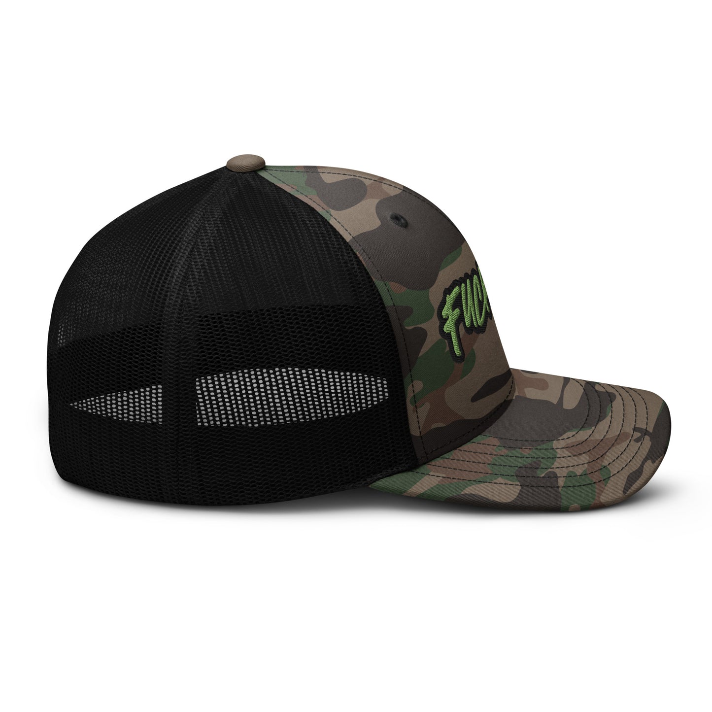 FUCK'EM Camo Trucker Hat