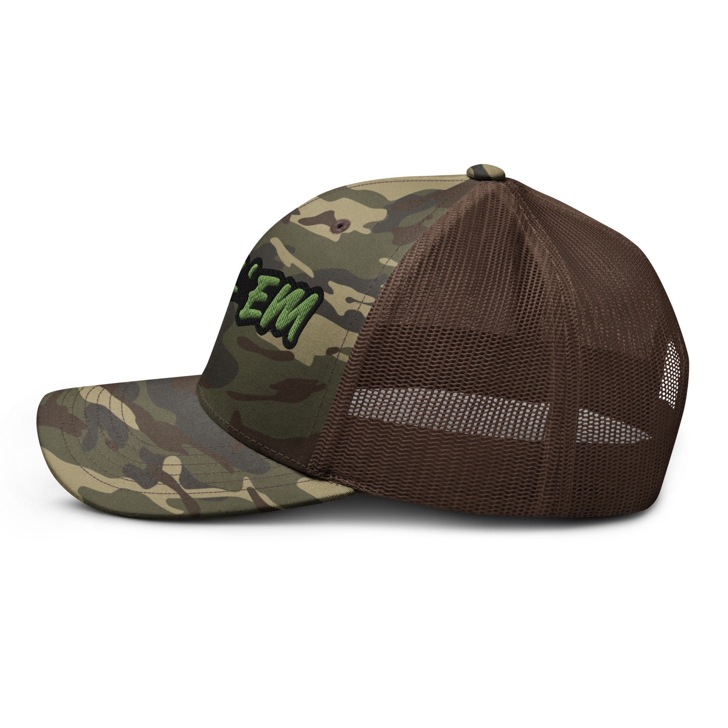 FUCK'EM Camo Trucker Hat