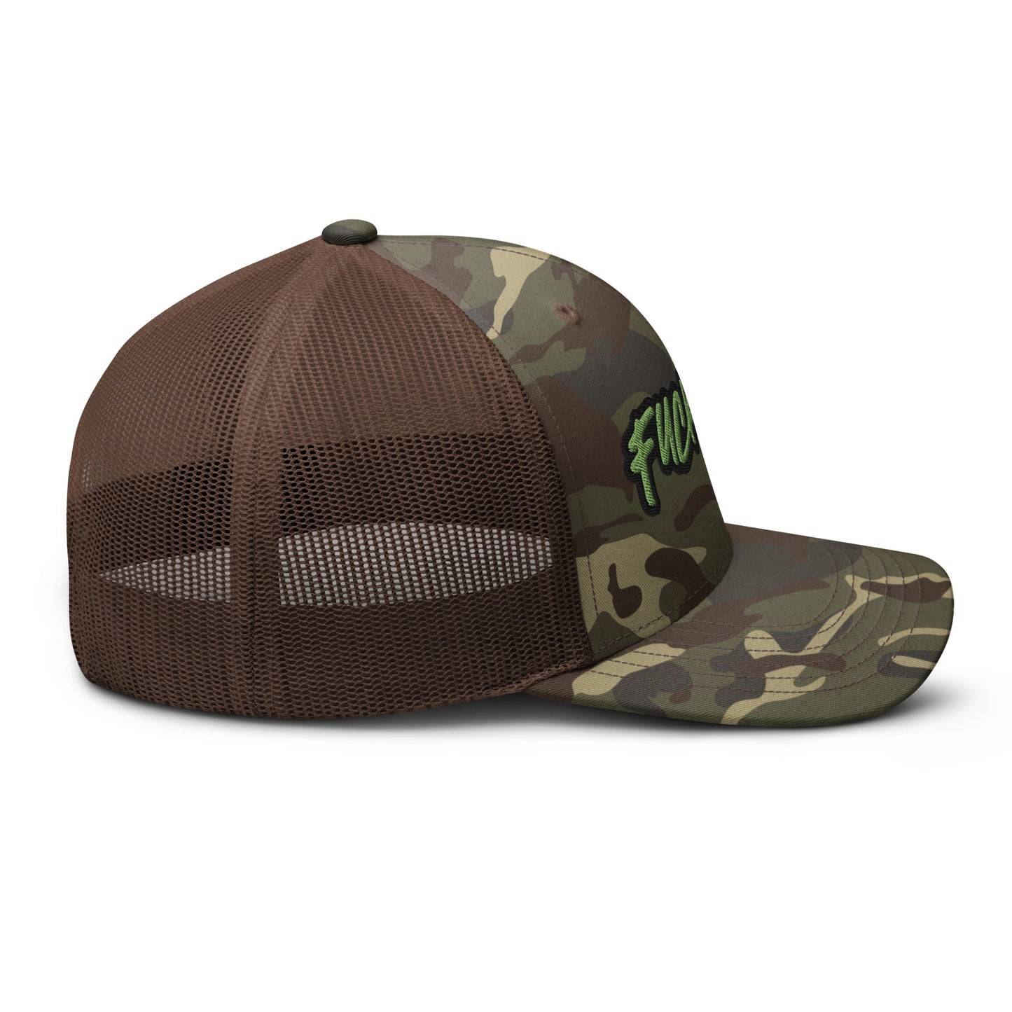 FUCK'EM Camo Trucker Hat