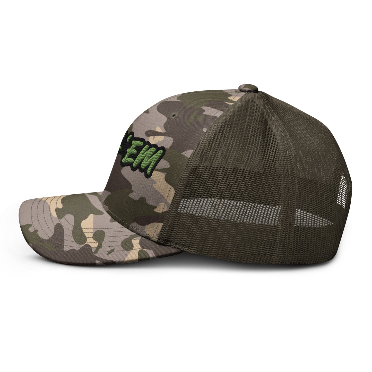 FUCK'EM Camo Trucker Hat