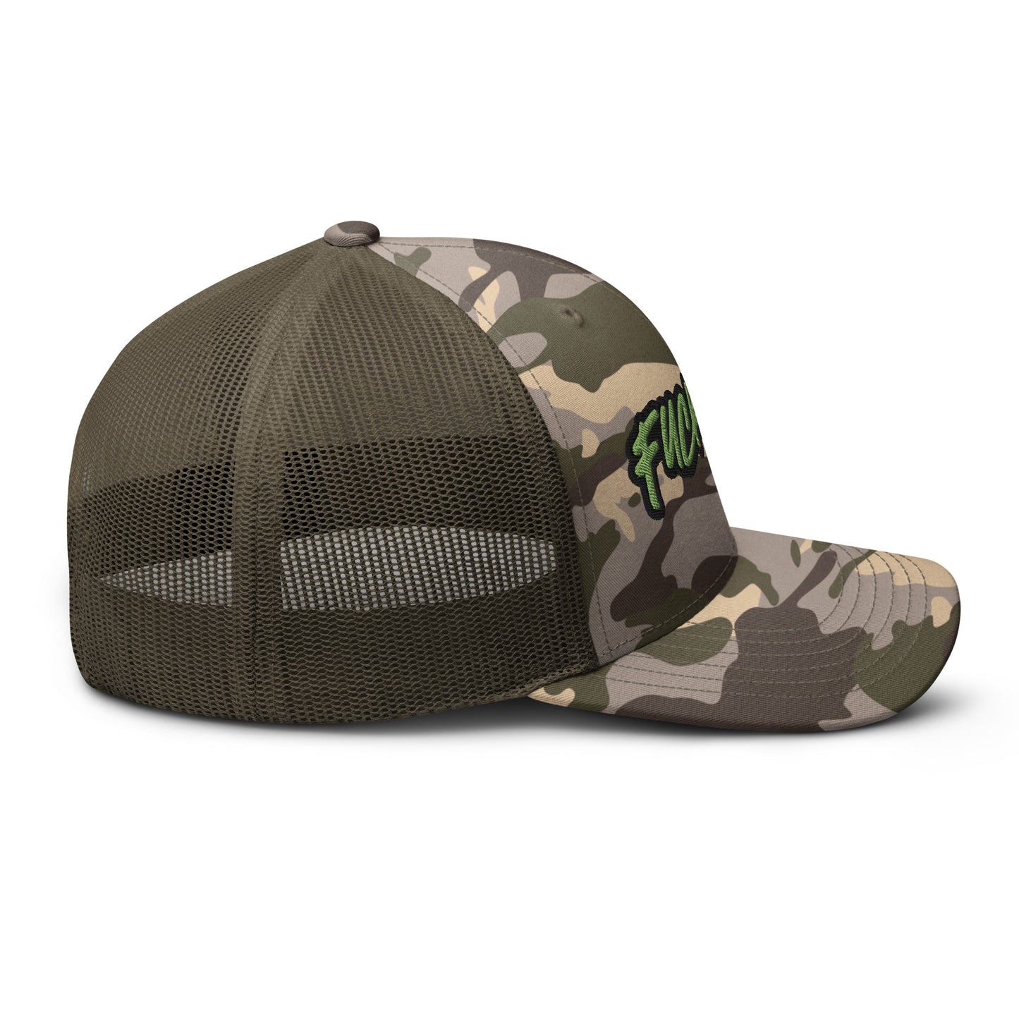 FUCK'EM Camo Trucker Hat