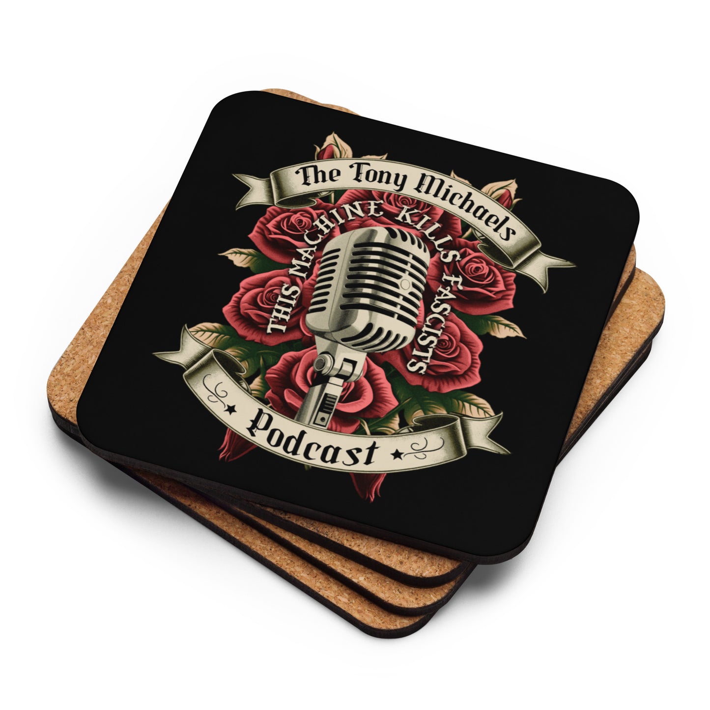 Tattoo Merch Cork-back coaster