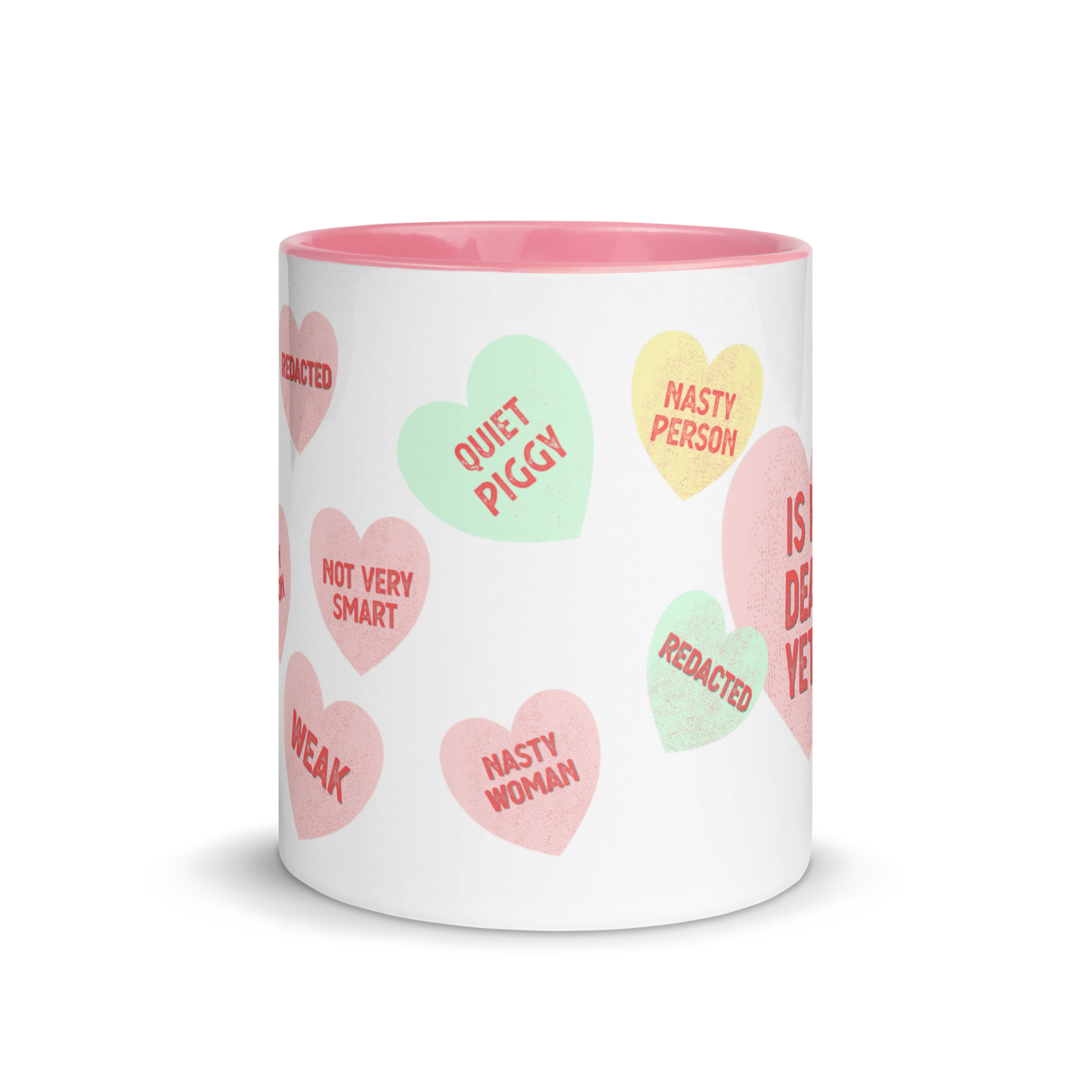 Is He Dead Yet Valentine Mug- Conversation Hearts