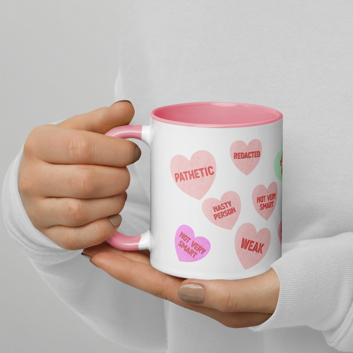 Is He Dead Yet Valentine Mug- Conversation Hearts