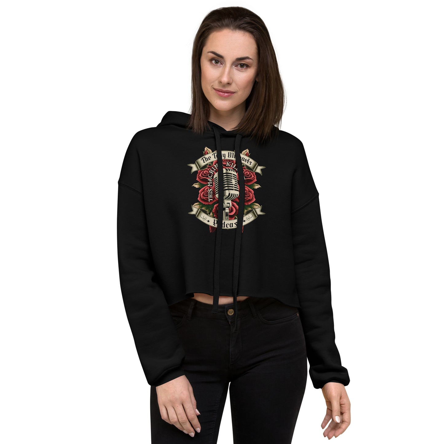 Tattoo Merch Crop Hoodie