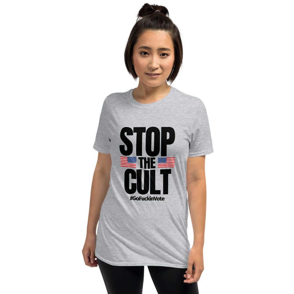 STOP THE CULT • Short-Sleeve Unisex T-Shirt