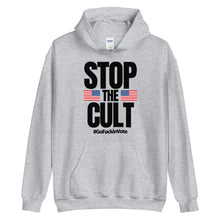 Load image into Gallery viewer, STOP THE CULT • Unisex Hoodie

